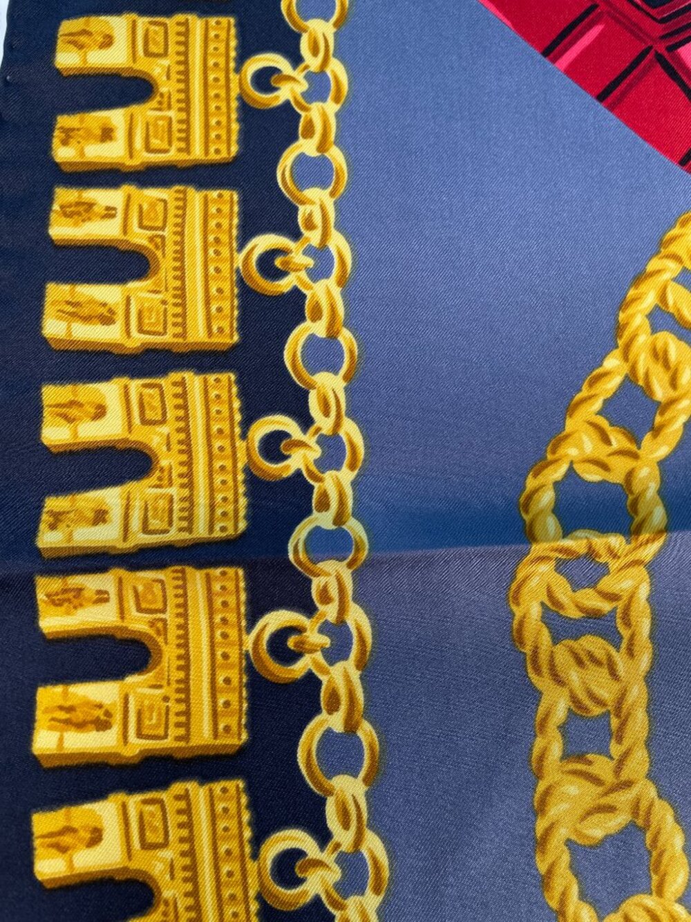 Vintage Céline Paris Silk Scarf – Arc de Triomphe Motif - Picture 7 of 14